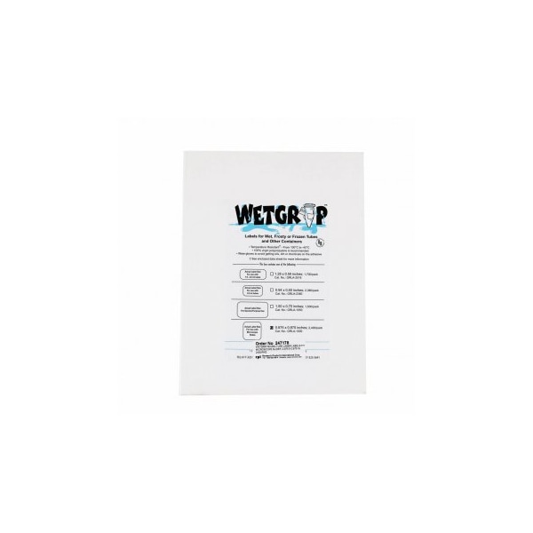 WetGrip Laser Printer Labels, Microscope Slides, 2400PK
